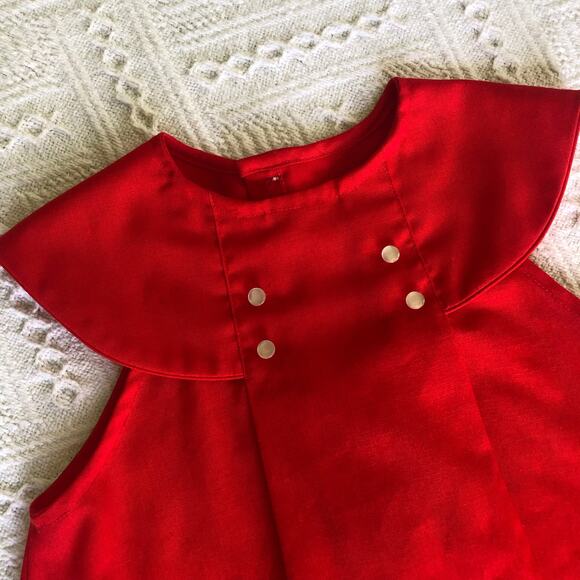 Vintage Beatrix Potter Embroidered Dress Red Jemima Puddleduck 70s 80s 4T Rare - Picture 5 of 11